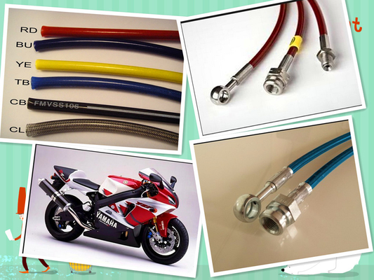 China / PTFE flexible stainless steel braided brake hose supplier