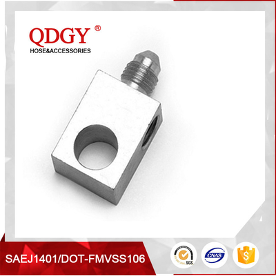 China qdgy steel material with chromed plated coating -3 AND -4 AN  SAE Brake Adapter Fittings TEE 3/8 X 24 I.F.FEMALE supplier